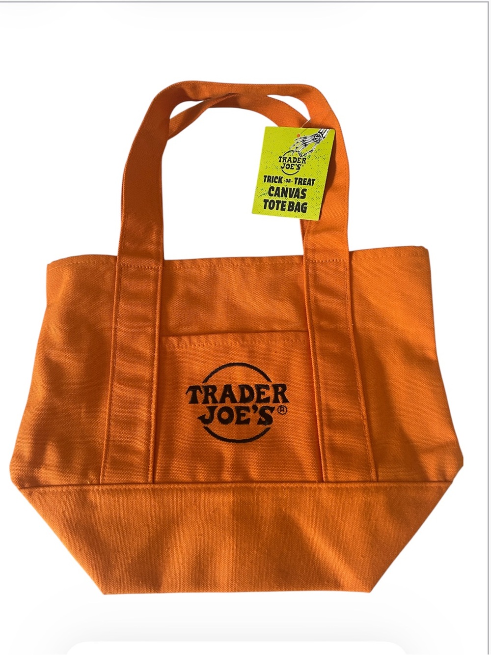 Traders Joe’sOrange Canvas Tote Bag with Logo